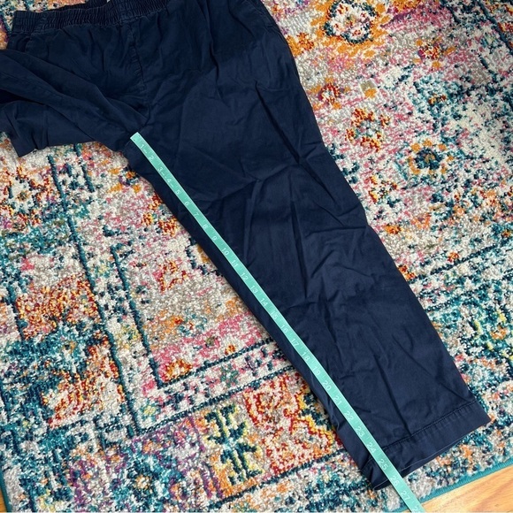 Everlane Elastic Waist Cotton Navy Pants - Picture 12 of 12